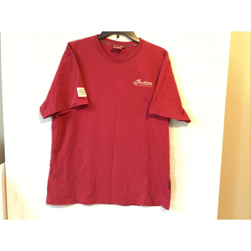 indian motorcycle t shirt L maroon